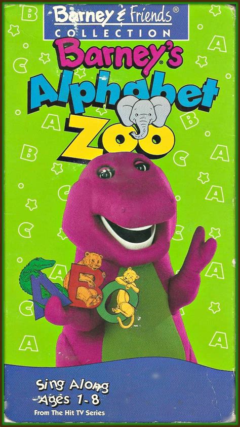 Barney alphabet zoo - May 26, 2021 · (Print Date: October 4, 2000)Opening:1. FBI/Interpol Warning2. Lyrick Studios Logo (1998-2001)3. The Wiggles - We're Dancing With Wags The Dog (Music Video)4... 